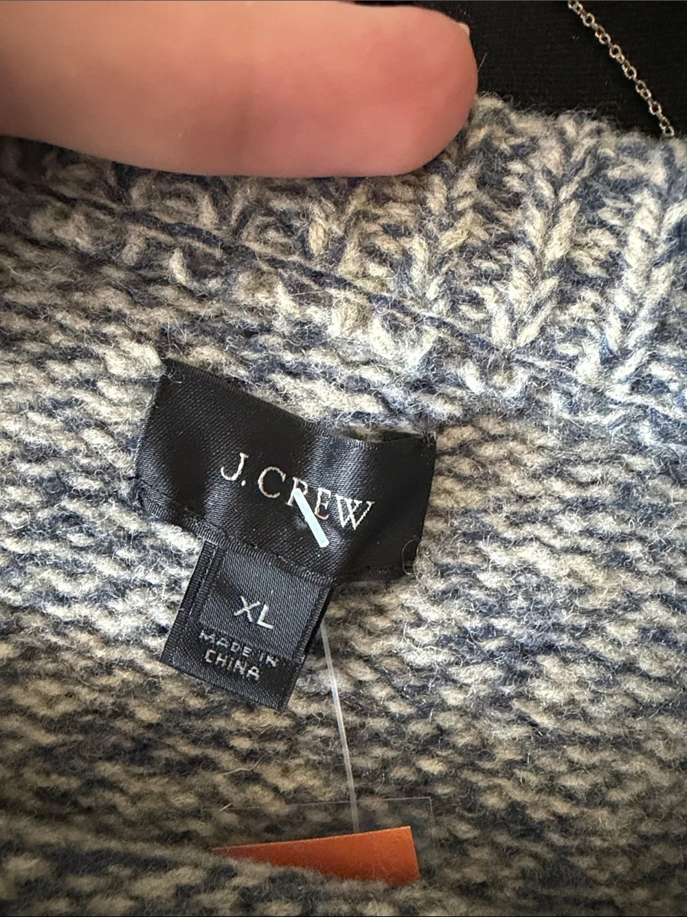 J. Crew Men's Crewneck Marled Gray Sweater